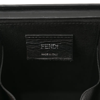 Fendi Calfskin Marble Logo Vertical Box Grigio Blue White 6 of 10