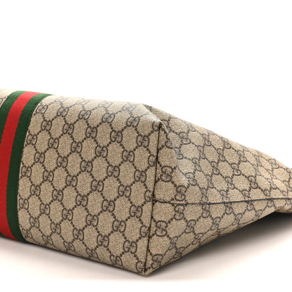 Gucci GG Supreme Monogram Medium Ophidia Shopping Tote Brown 10 of 10