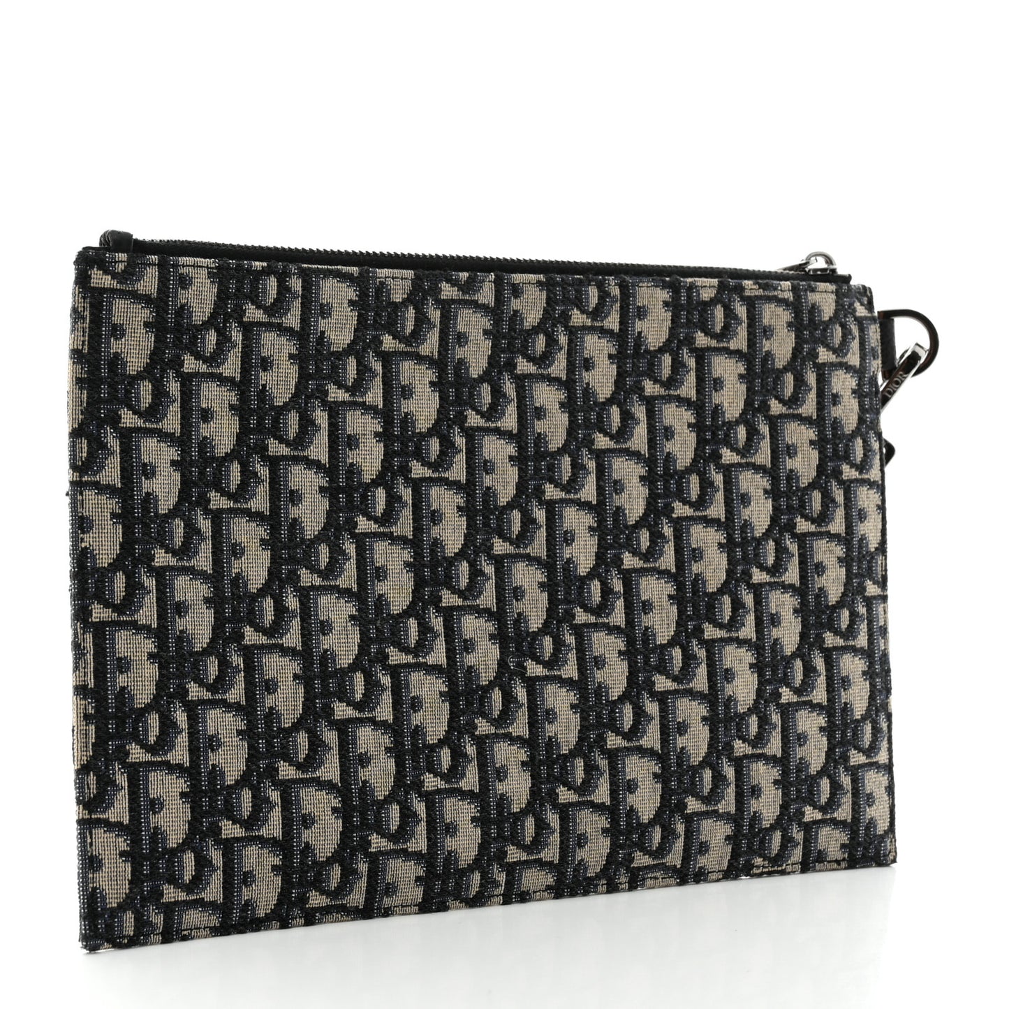 Oblique Pouch Wristlet Blue