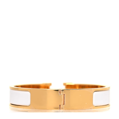 Hermes Enamel Narrow Clic Clac H Bracelet PM White 3 of 5