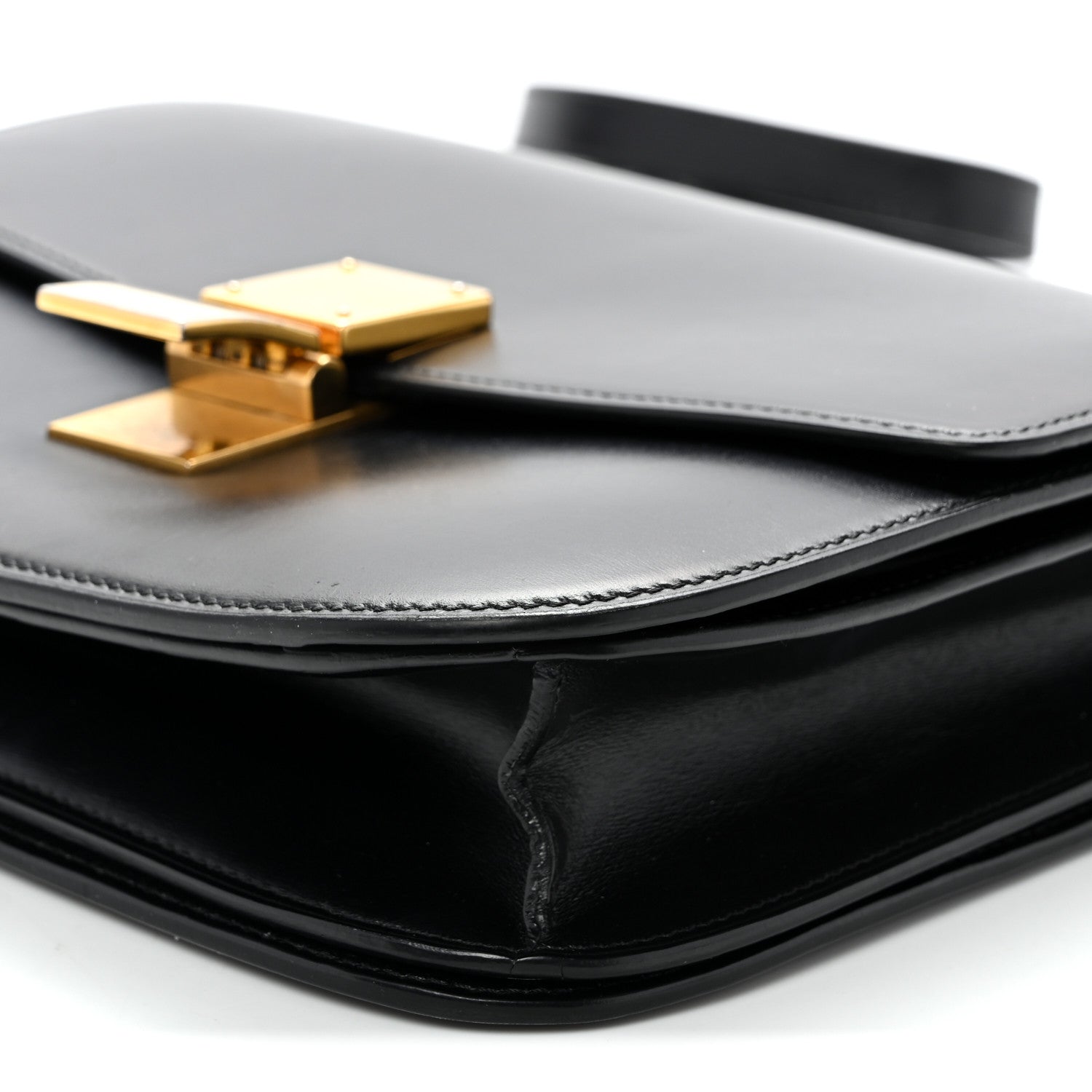 Celine Box Calfskin Medium Classic Box Flap Bag Black 10 of 12