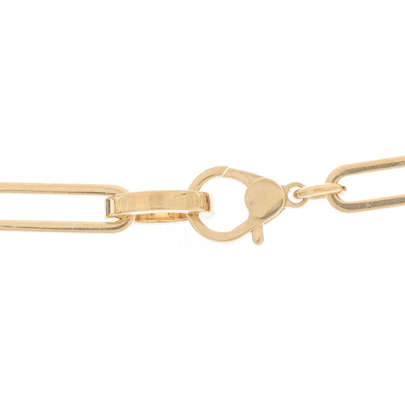 18K Yellow Gold Diamond Kelly Chaine Choker Necklace
