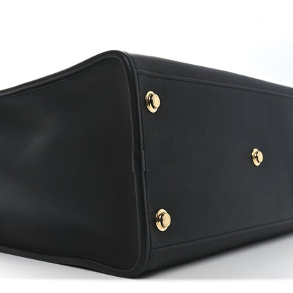 Louis Vuitton Calfskin City Steamer Soft MM Black 9 of 10