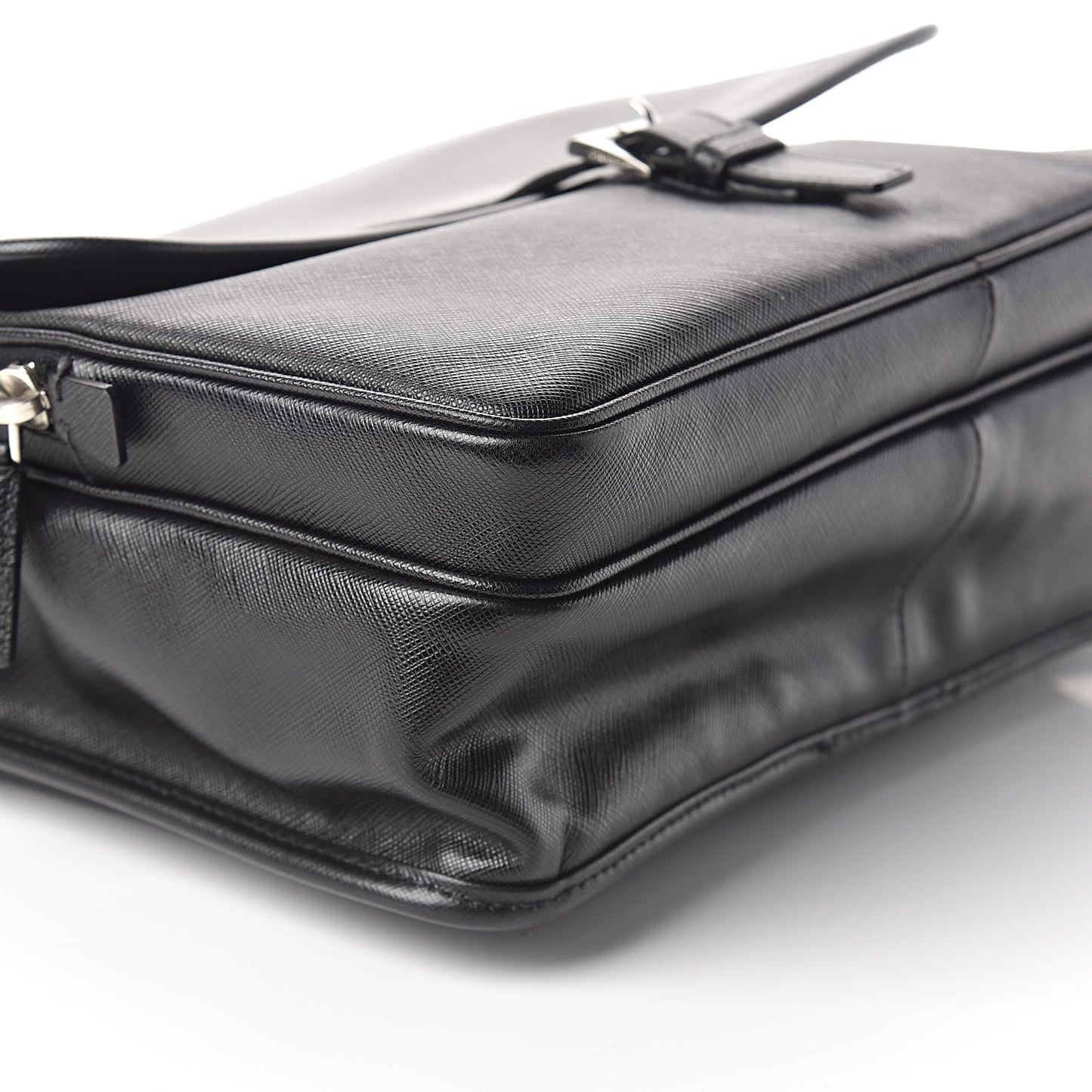 Saffiano Messenger Satchel Black