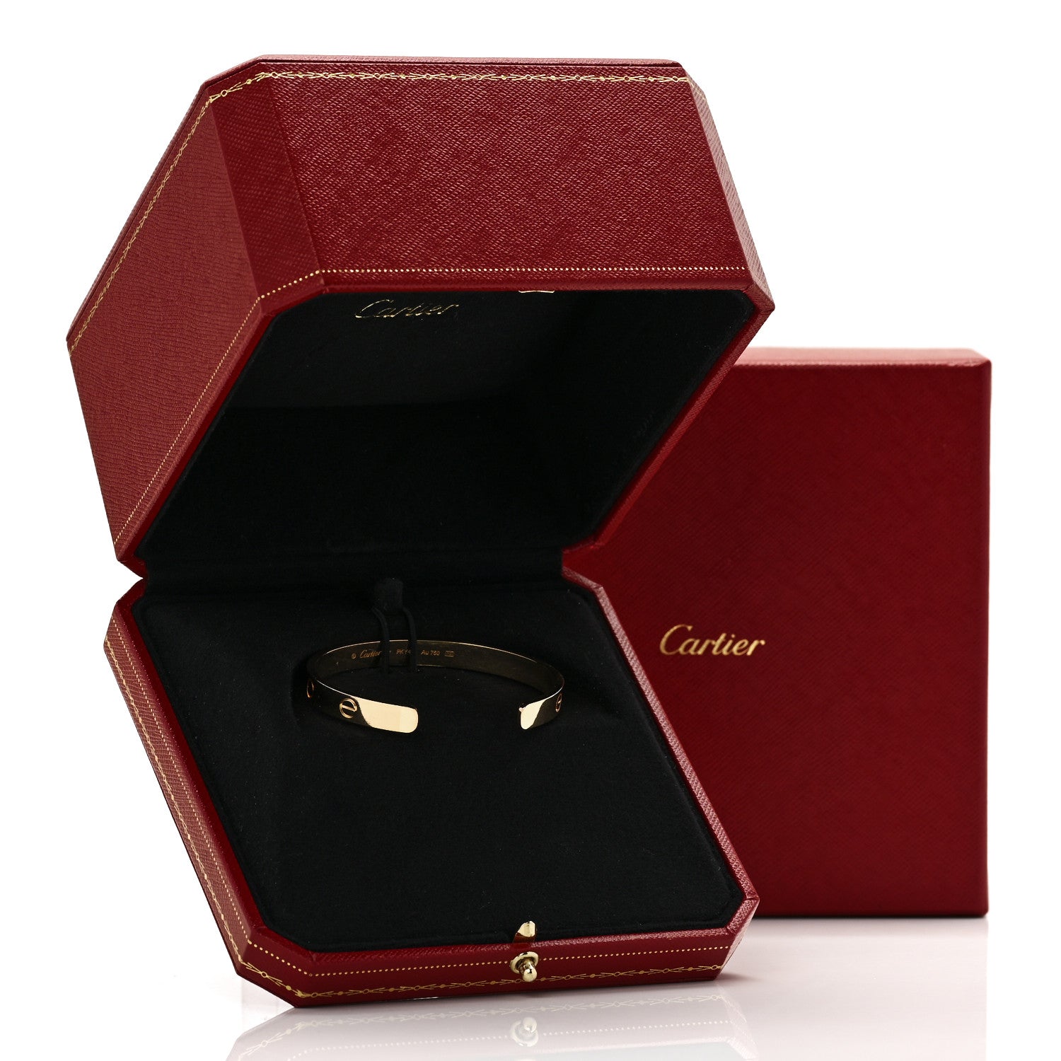 Cartier 18K Yellow Gold LOVE Cuff Bracelet 17 4 of 4