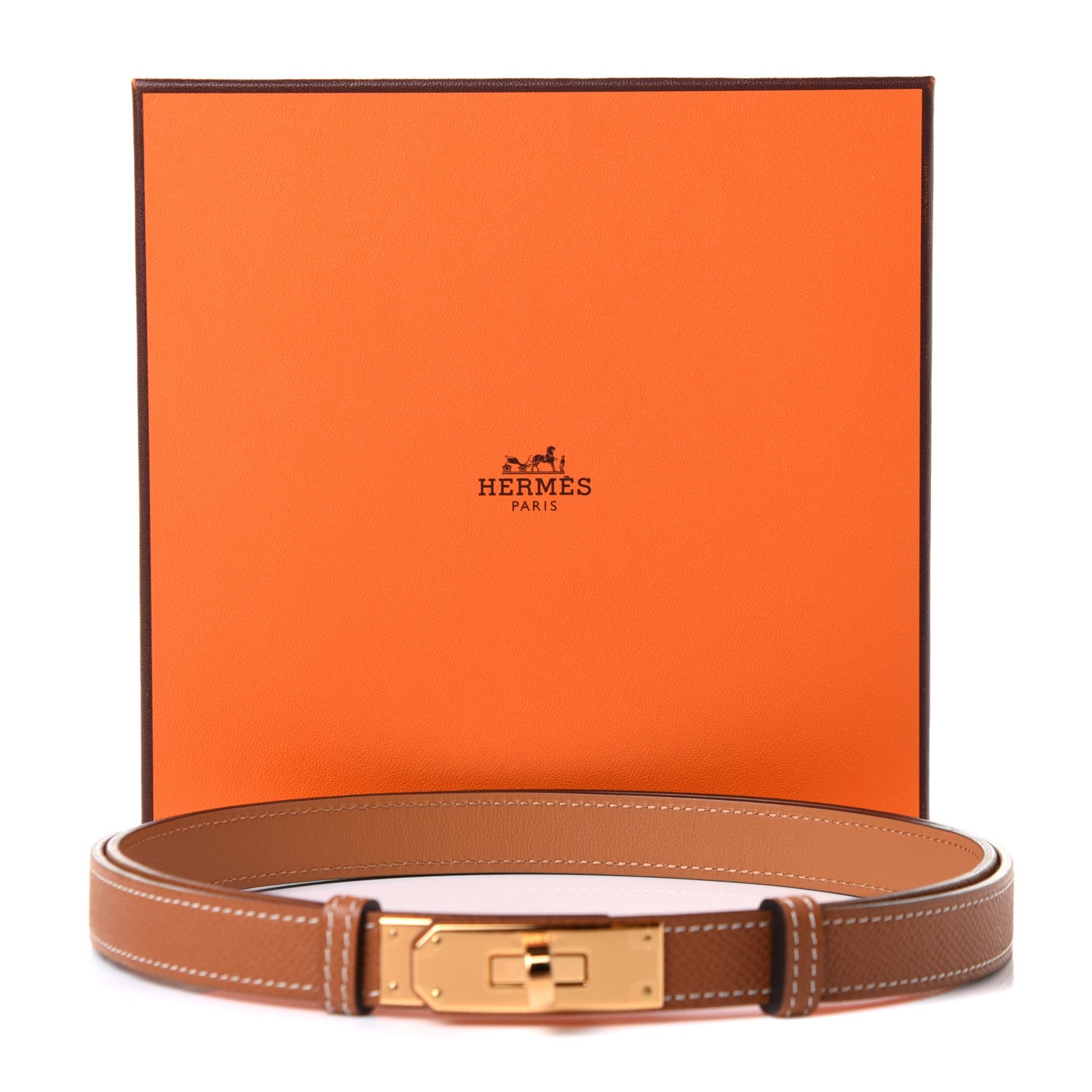 Hermes Epsom Kelly Belt Gold 5 of 5