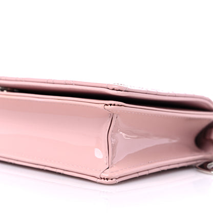 Christian Dior Patent Cannage Lady Dior Convertible Clutch Light Pink 9 of 10
