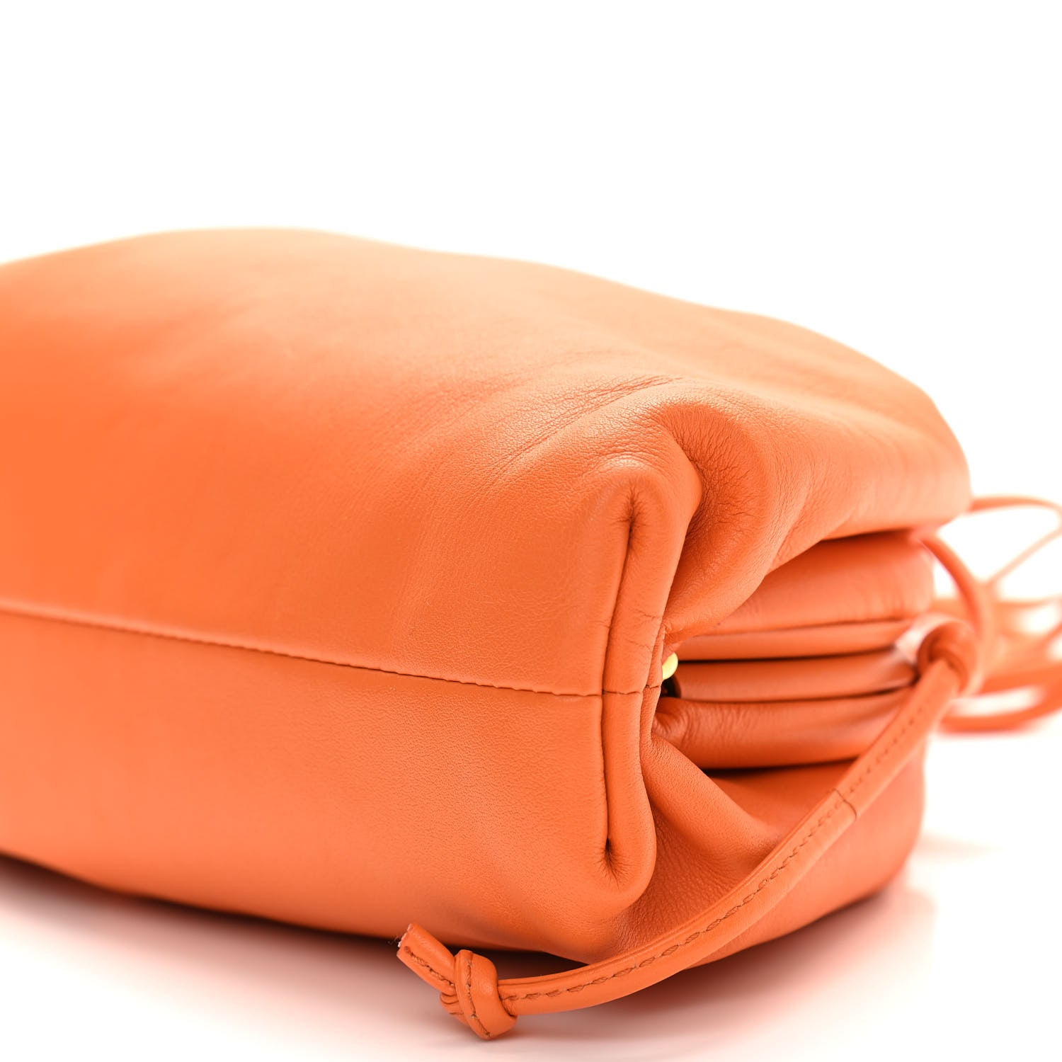 Bottega Veneta Butter Calfskin The Mini Pouch Light Orange 1069296