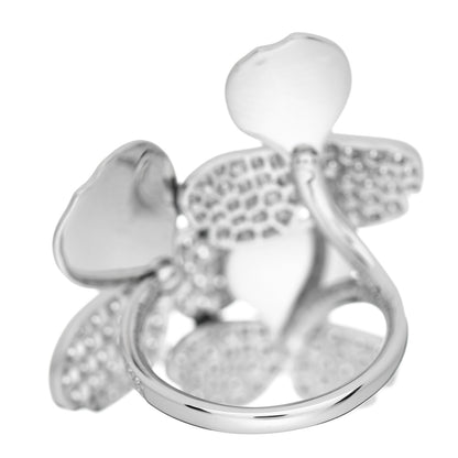 Tiffany Platinum Diamond Paper Flowers Cluster Ring 52 6 3 of 6