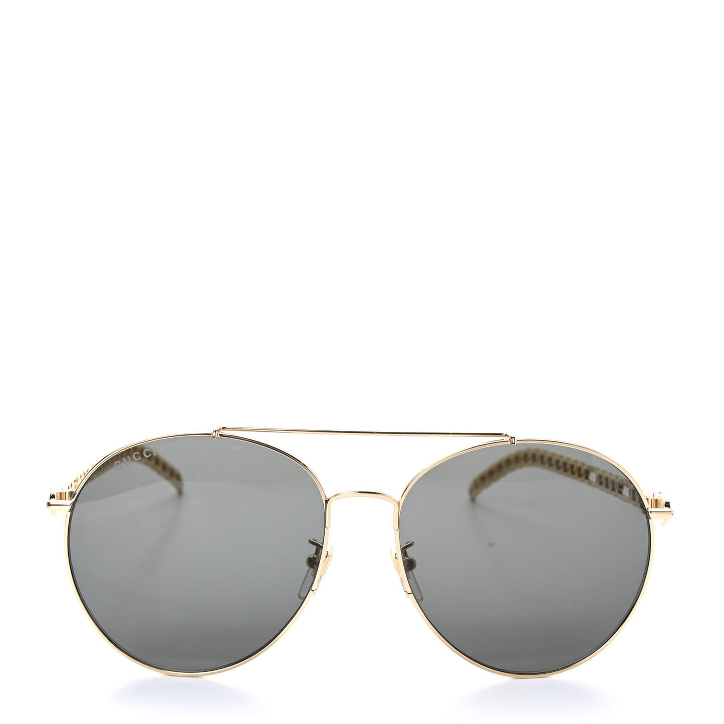 Aviator Charm Chain Sunglasses GG0725S Black
