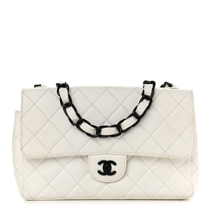 Chanel Lambskin Quilted Small Single Flap White 1 of 10