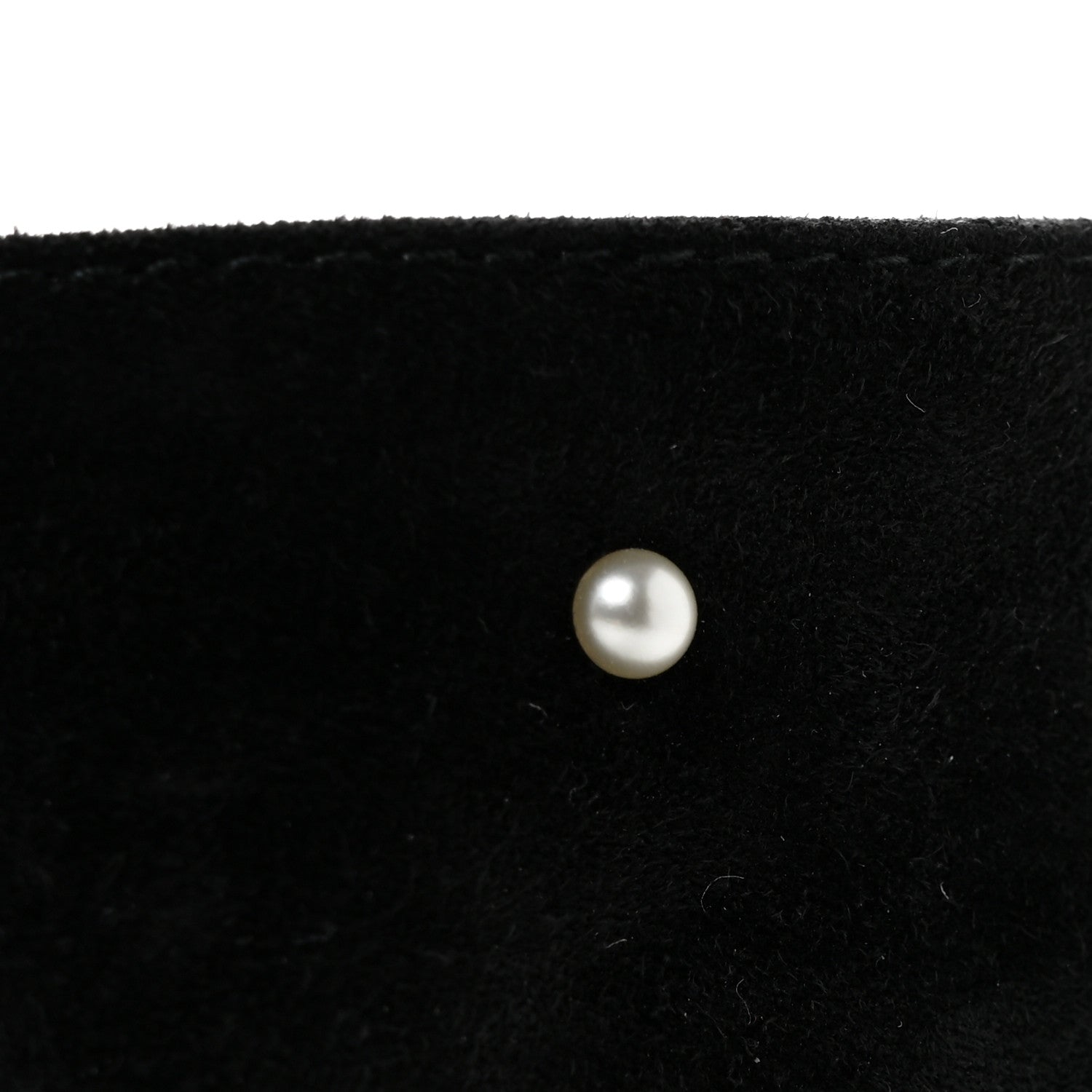 Chanel Suede Pearl CC Espadrilles 37 Black 10 of 10