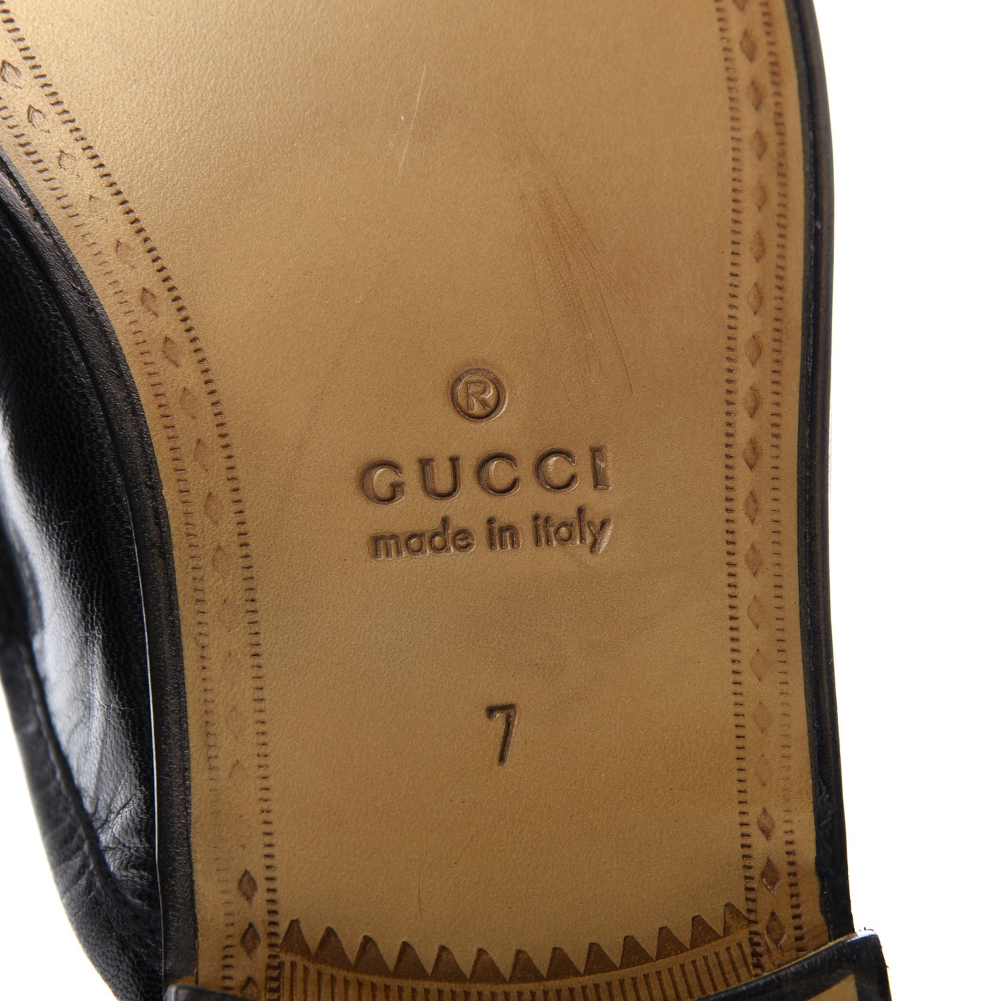 Goatskin Mens Horsebit Slippers 7 Black