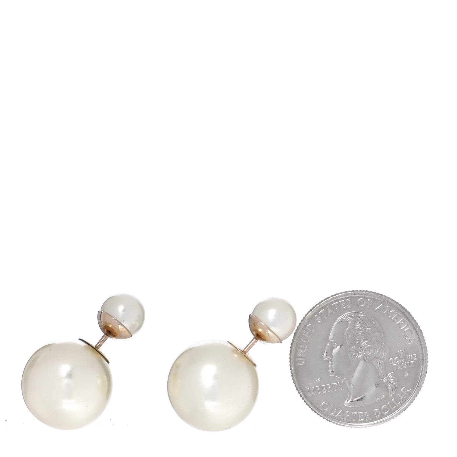 Christian Dior Pearl Mise En Dior Tribal Earrings Gold 2 of 5
