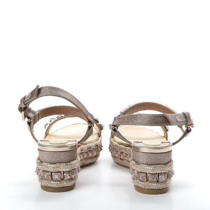 Christian Louboutin Glitter Mini Specchio Vintage Pyraclou 60 Platform Sandals 36 Courtisane 6 of 8