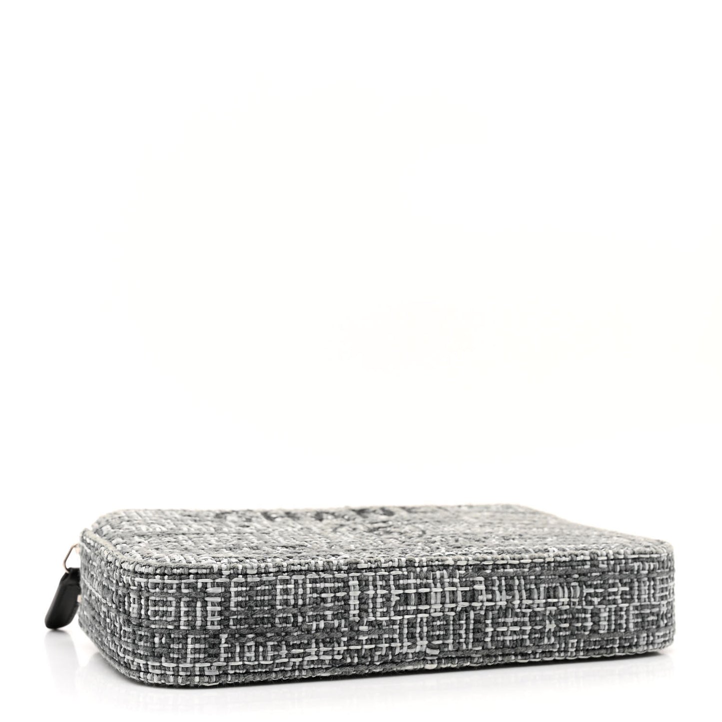 Canvas Small Deauville Clutch With Chain Charcoal
