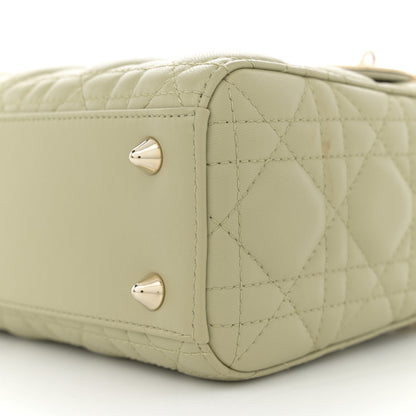 Christian Dior Lambskin Cannage Small My ABCDior Lady Dior Peyote Green 10 of 11