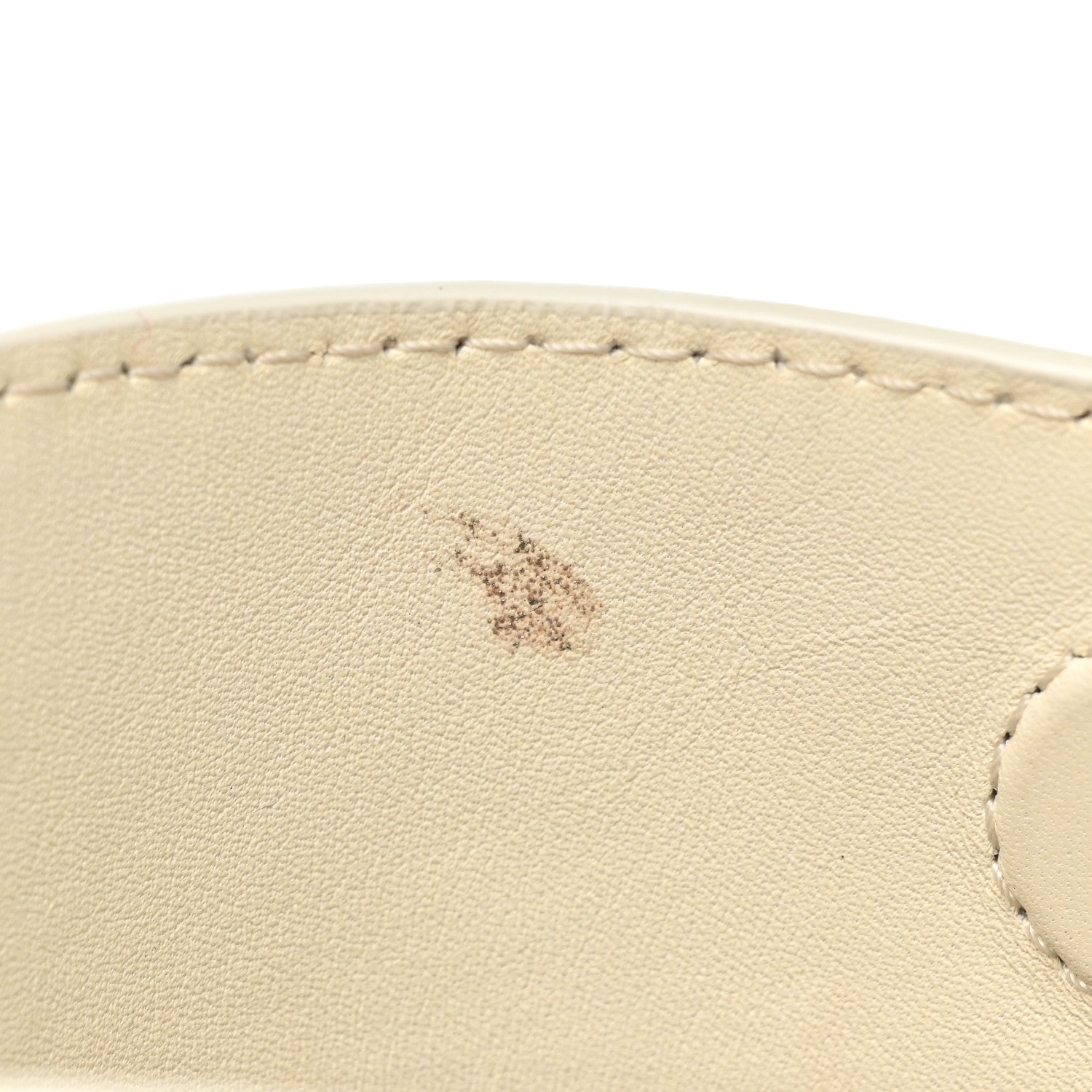 Chanel Calfskin Quilted Small Chain Flat Tote White 9 of 14