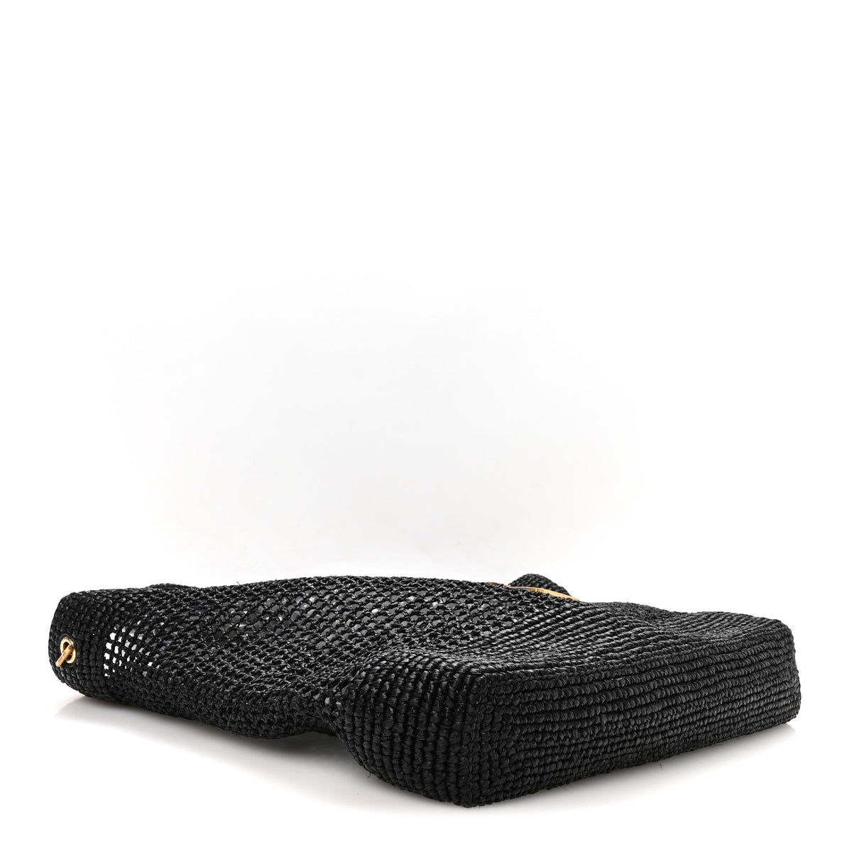 Saint Laurent Raffia Icare Shopping Tote Black 5 of 11