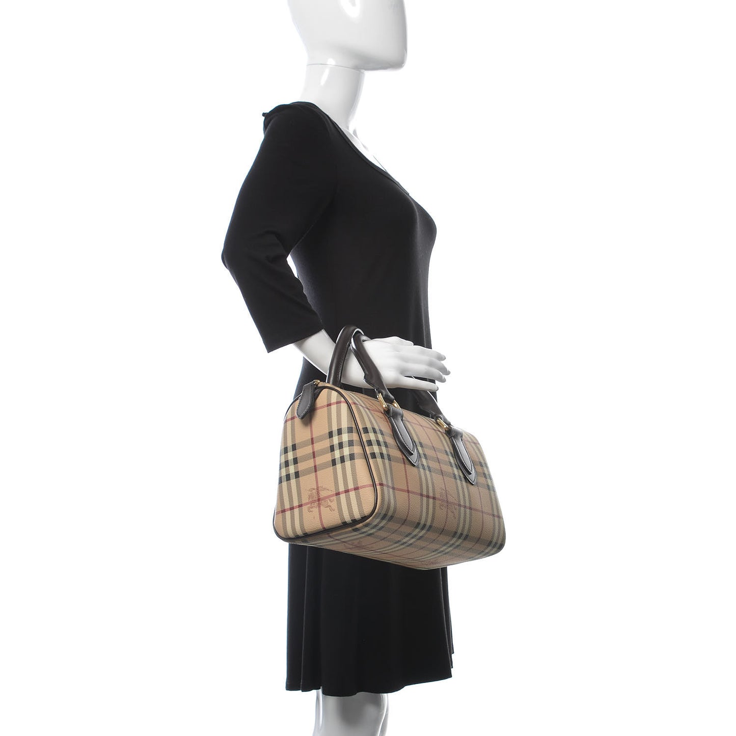 Haymarket Check Small Chester Bowling Bag Chocolate