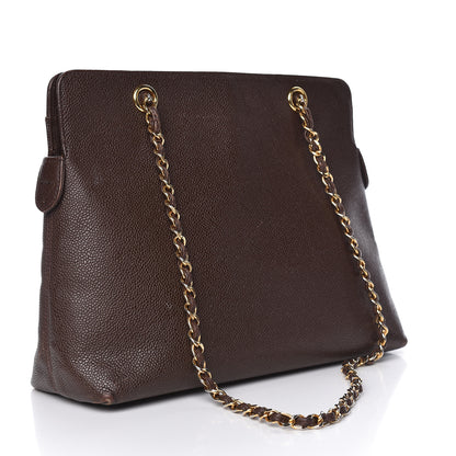 Chanel Caviar Shoulder Bag Brown 3 of 23