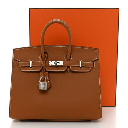 Hermes Epsom Birkin Sellier 25 Gold 11 of 11