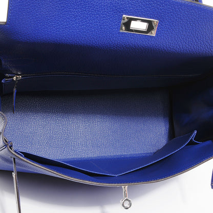 Hermes Taurillon Clemence Kelly Retourne 32 Bleu Electrique 23 of 24