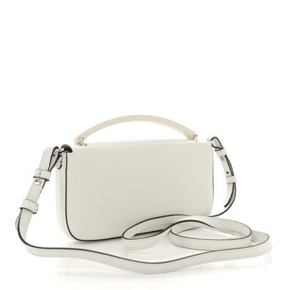 Fendi X MARC JACOBS Nappa Logo Phone Baguette White Black 2 of 10