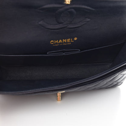 Chanel Lambskin Quilted Medium Double Flap Navy 5 of 10