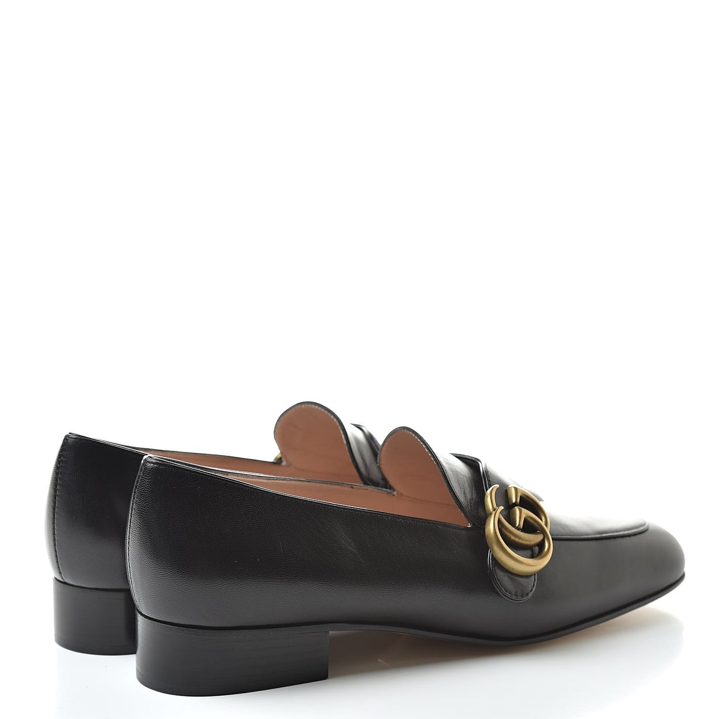 Malaga Kid Womens GG Marmont Loafers 37 Black