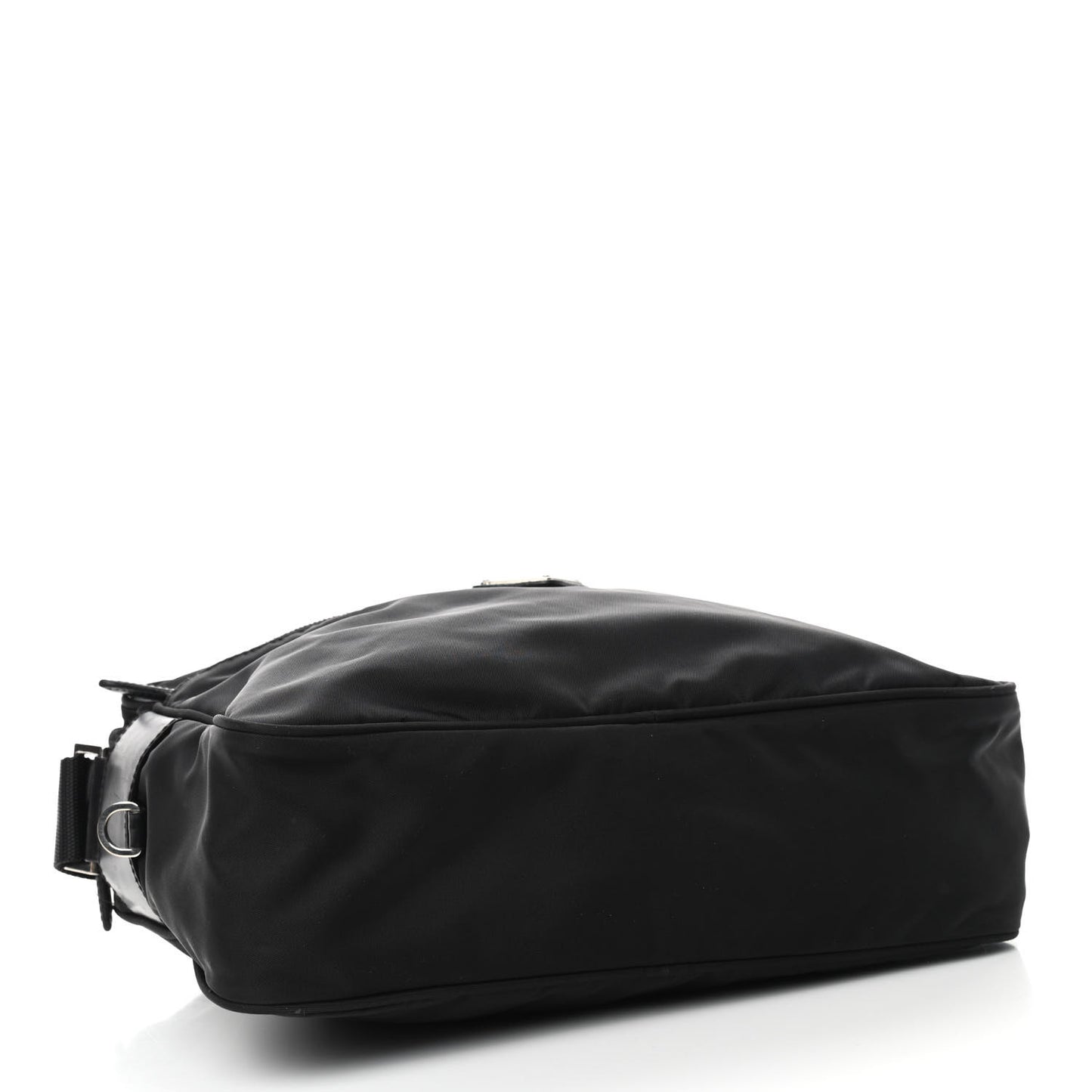 Nylon Tessuto Messenger Bag Black