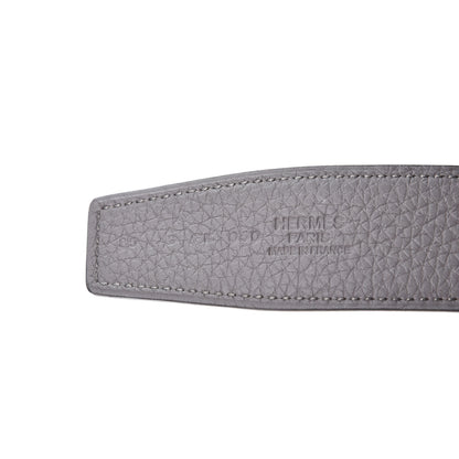 Hermes Box Togo 32mm Belt Strap 85 Black Etain 3 of 4