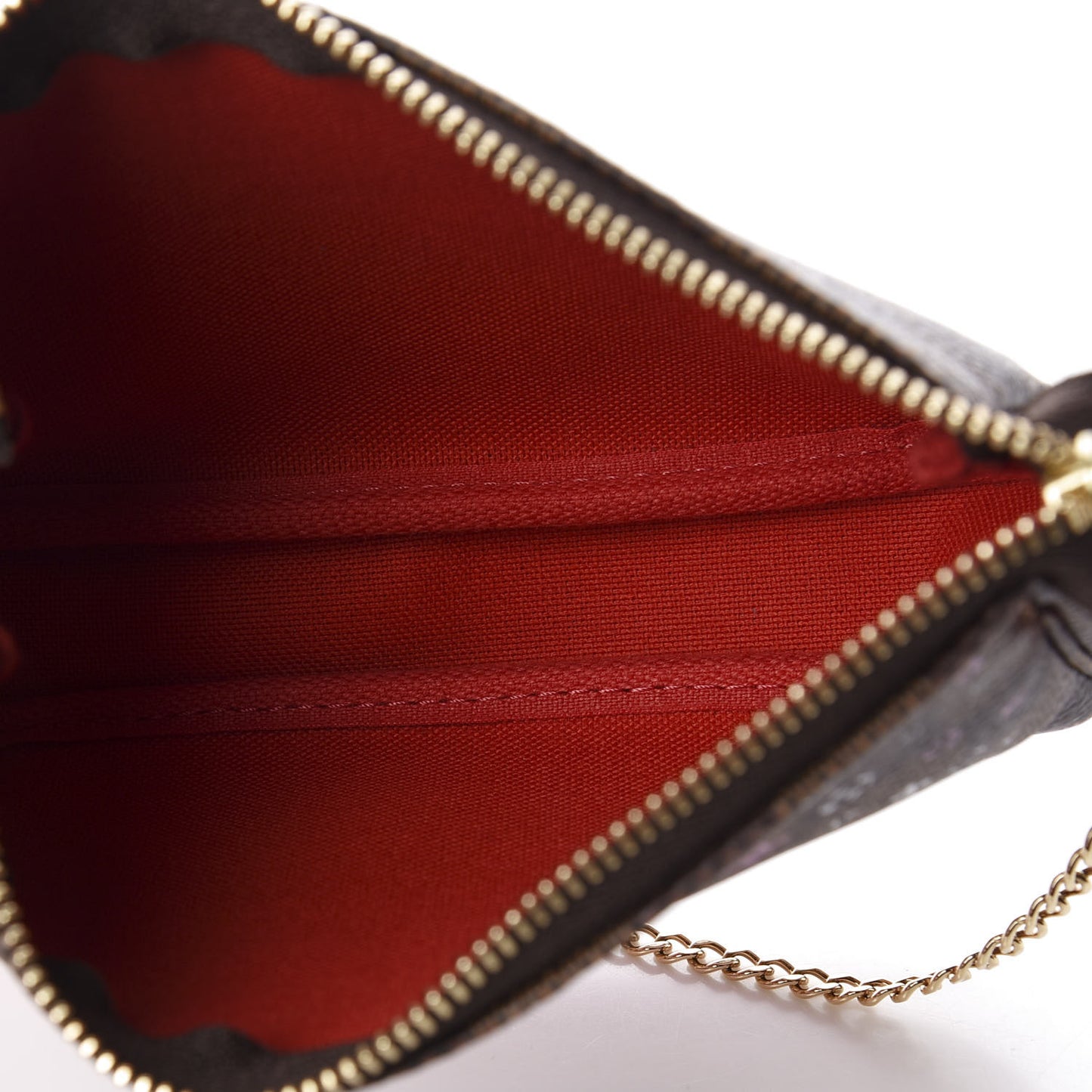 Damier Ebene 2019 Christmas Animation Mini Pochette Accessories Red