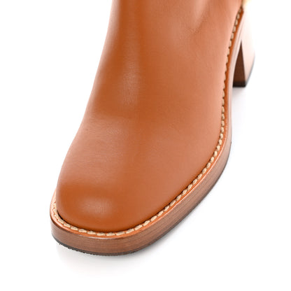 Gucci Calfskin Shearling Knee High Riding Boots 36 New Caramel Butterscotch 9 of 9