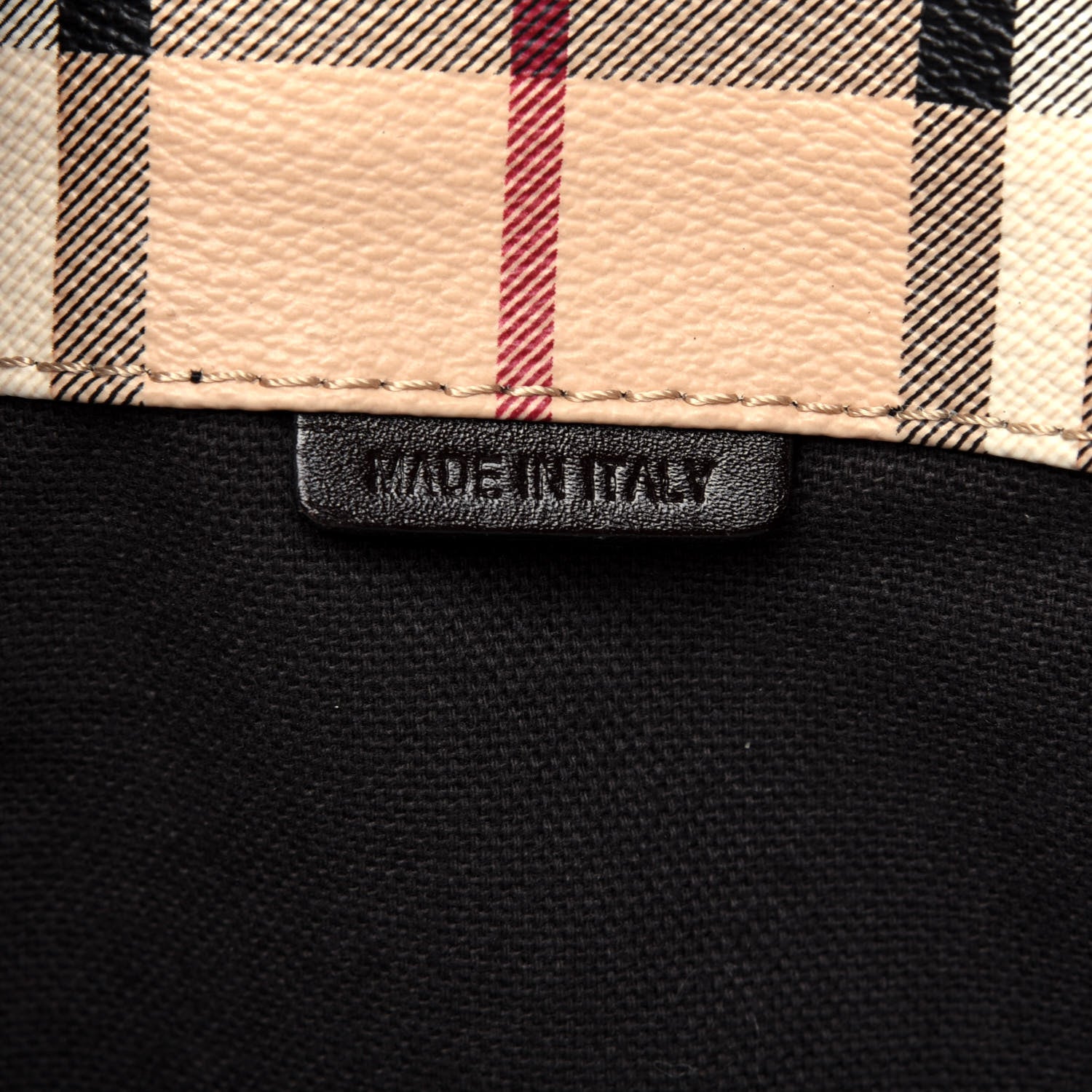 Burberry Haymarket Check Small Canterbury Tote Chocolate 8 of 19