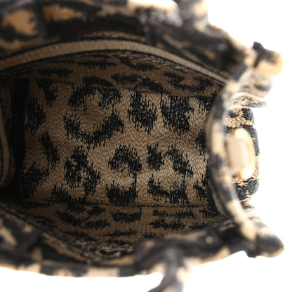 Christian Dior Canvas Mizza Embroidered Mini Book Tote Phone Bag Beige 5 of 10