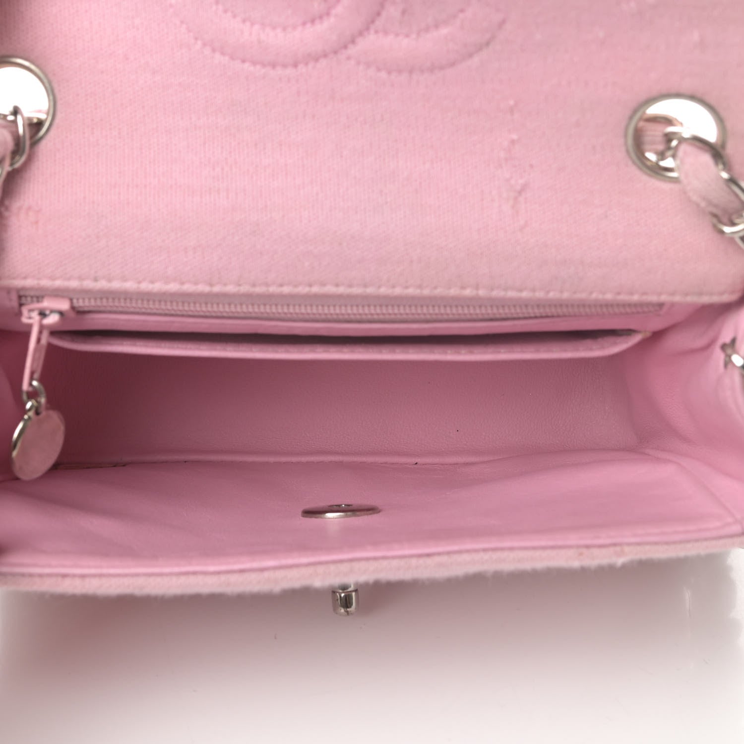 Chanel Jersey Quilted Mini Square Flap Pink 4 of 6