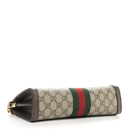 Gucci GG Supreme Monogram Web Small Ophidia Chain Shoulder Bag Brown 4 of 10