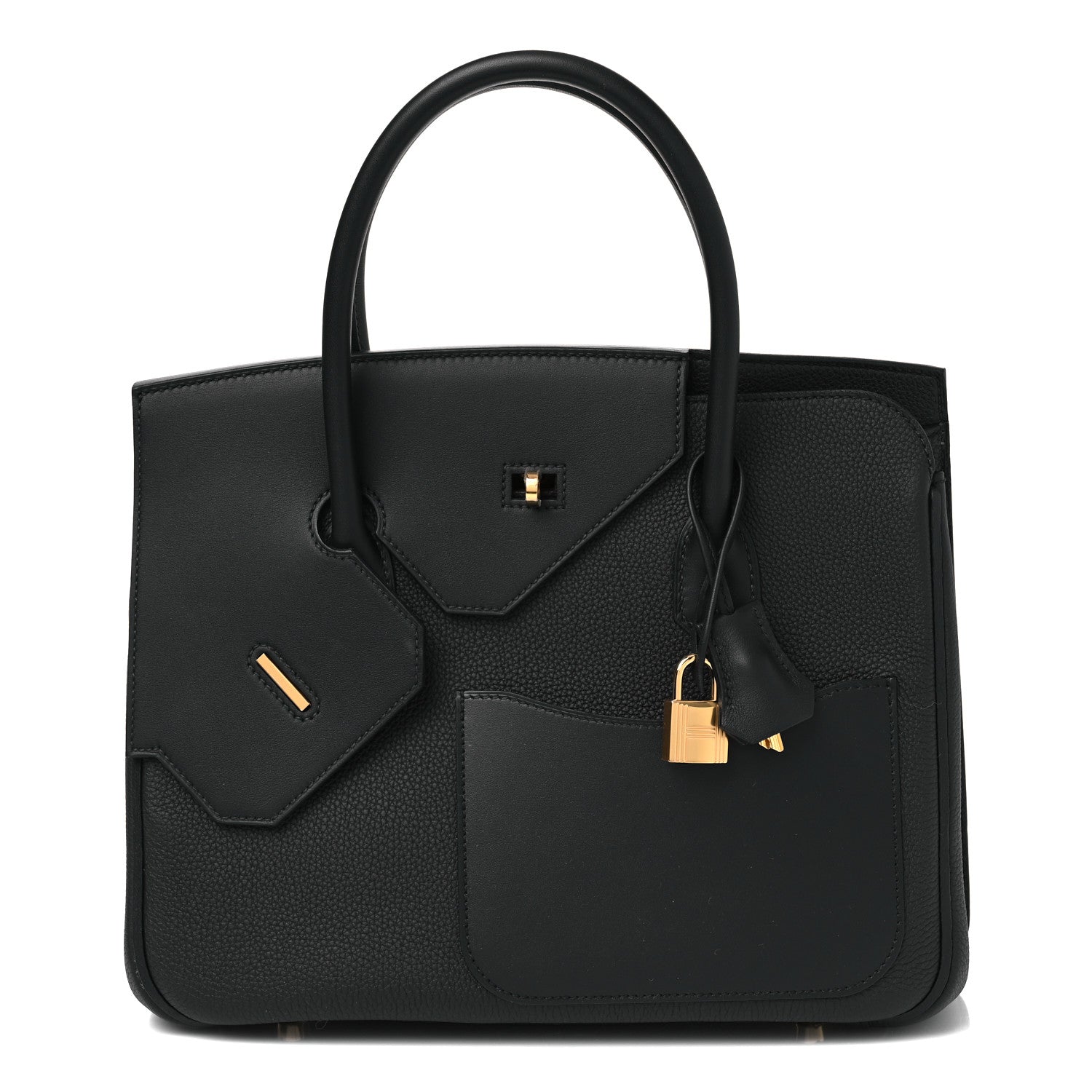 Hermes Togo Swift Birkin En Desordre Sellier 30 Black 1 of 9