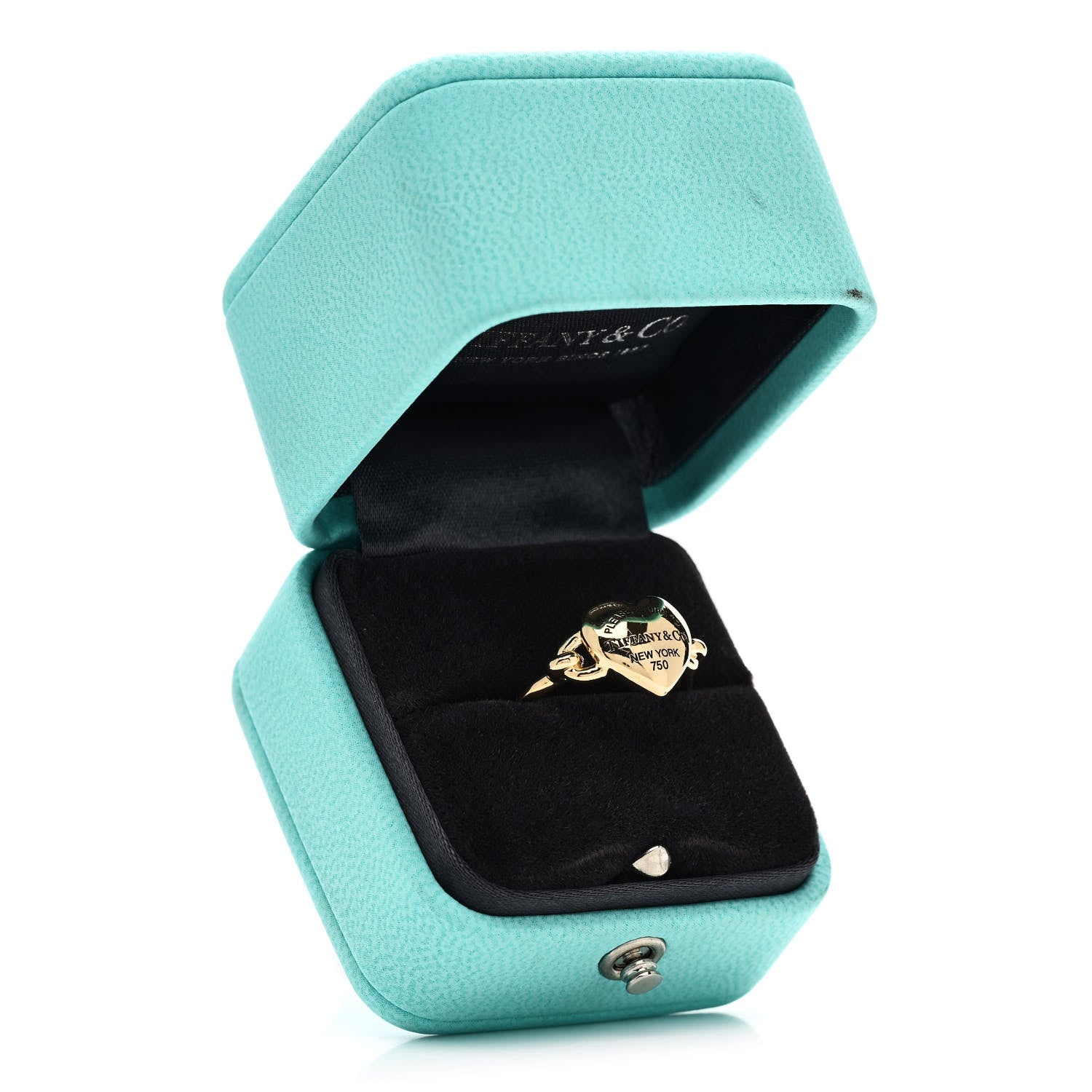 Tiffany 18K Yellow Gold Return to Tiffany Full Heart Ring 54 7