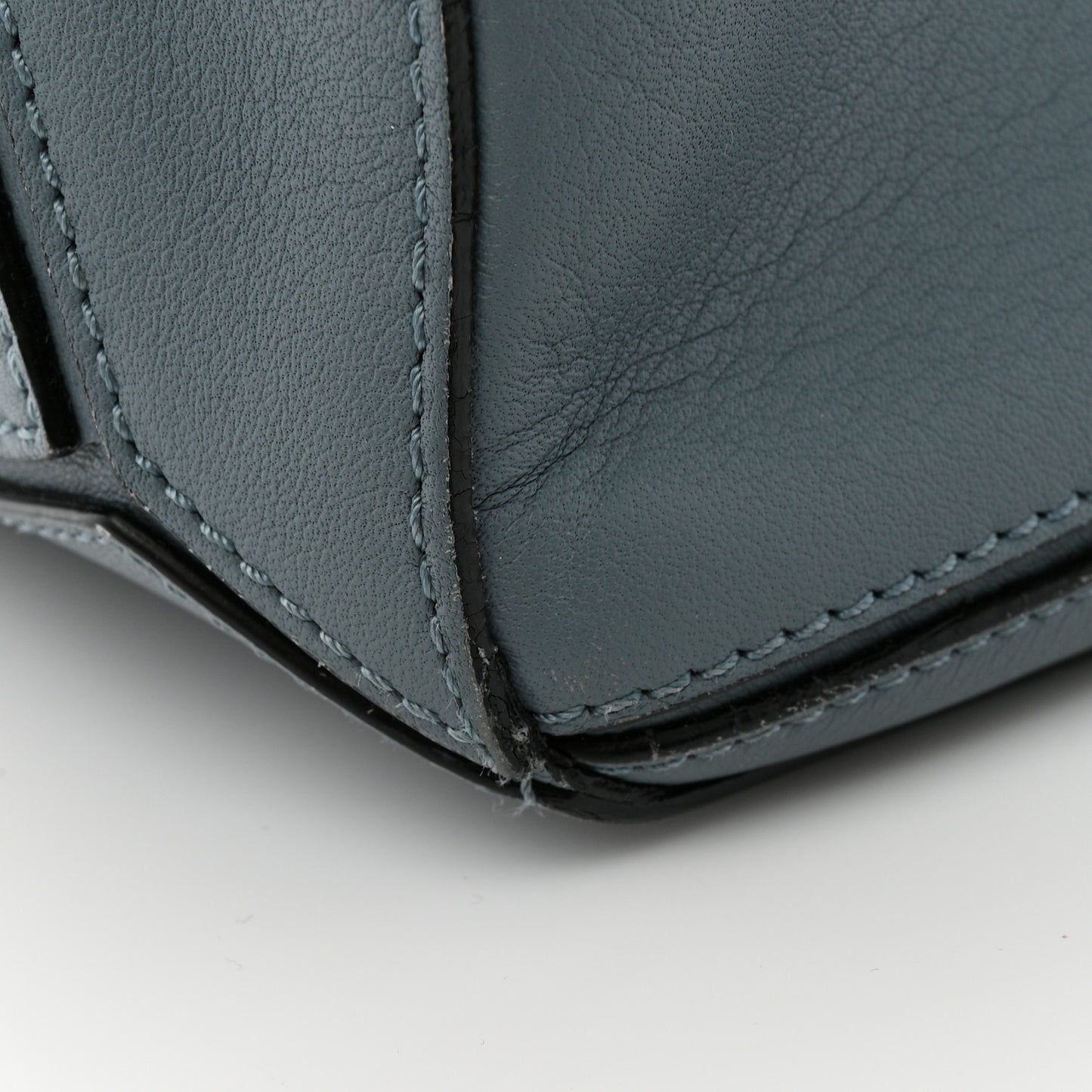 Calfskin Small Puzzle Bag Stone Blue