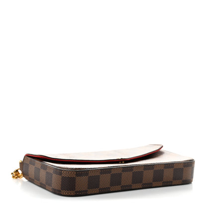 Louis Vuitton Damier Ebene Pochette Felicie Chain Wallet 5 of 12