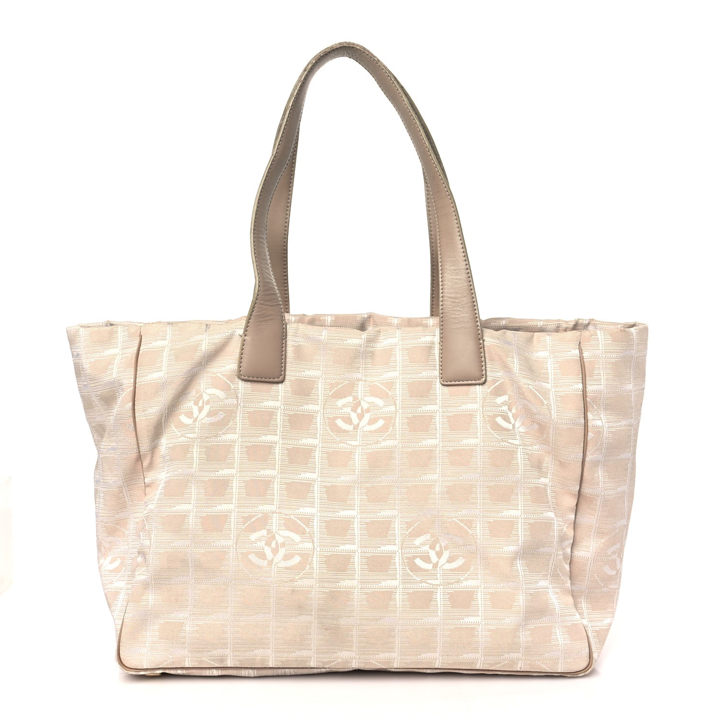 Nylon Medium Travel Tote Beige