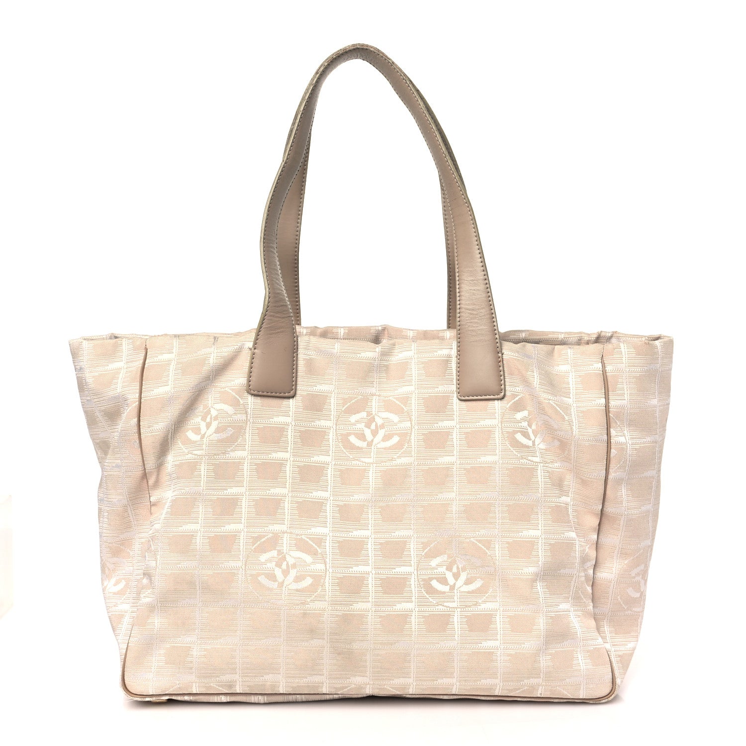 Chanel Nylon Medium Travel Tote Beige 1 of 15