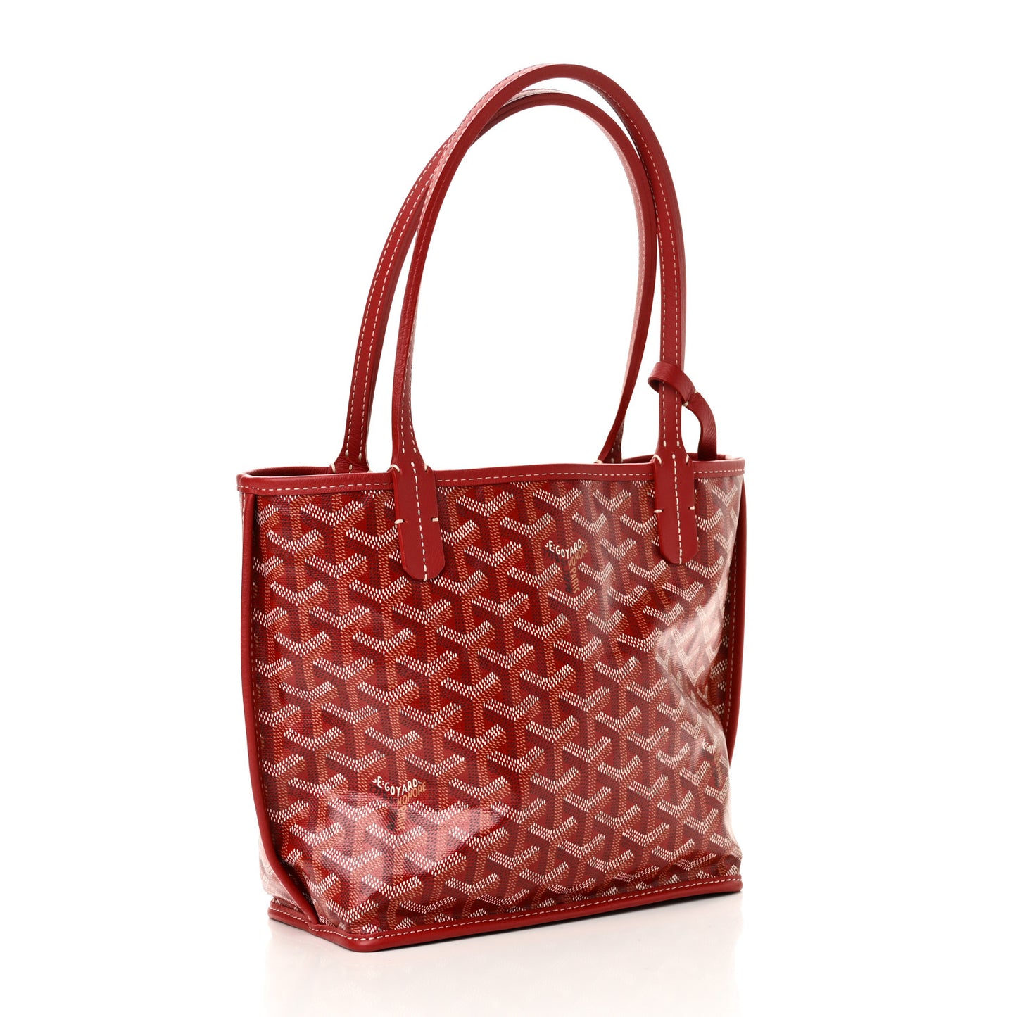 Goyardine Reversible Mini Anjou Red