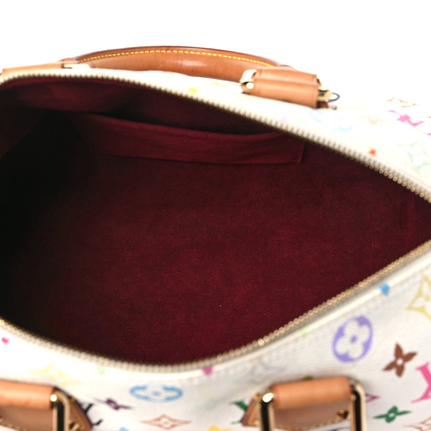 Monogram Multicolor Speedy 30 White