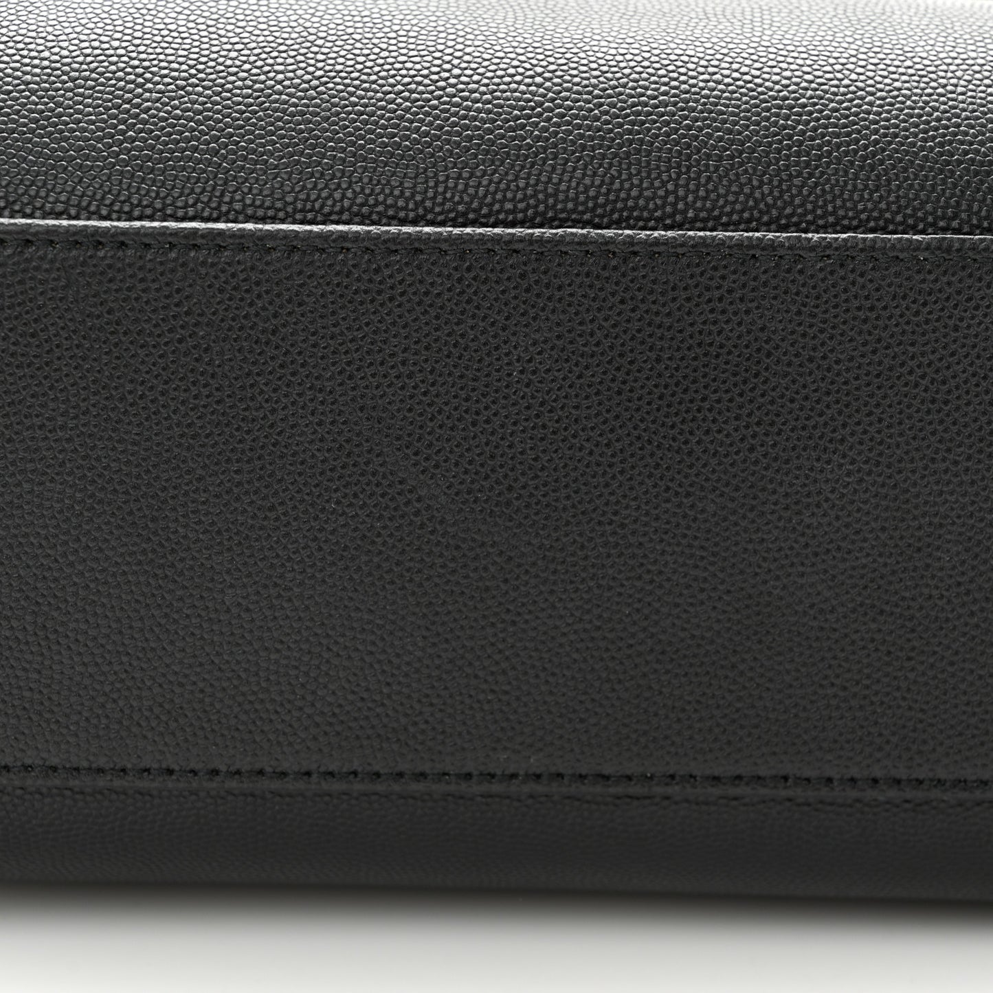 Grain De Poudre Medium West Hollywood Monogram Fold-Over Black