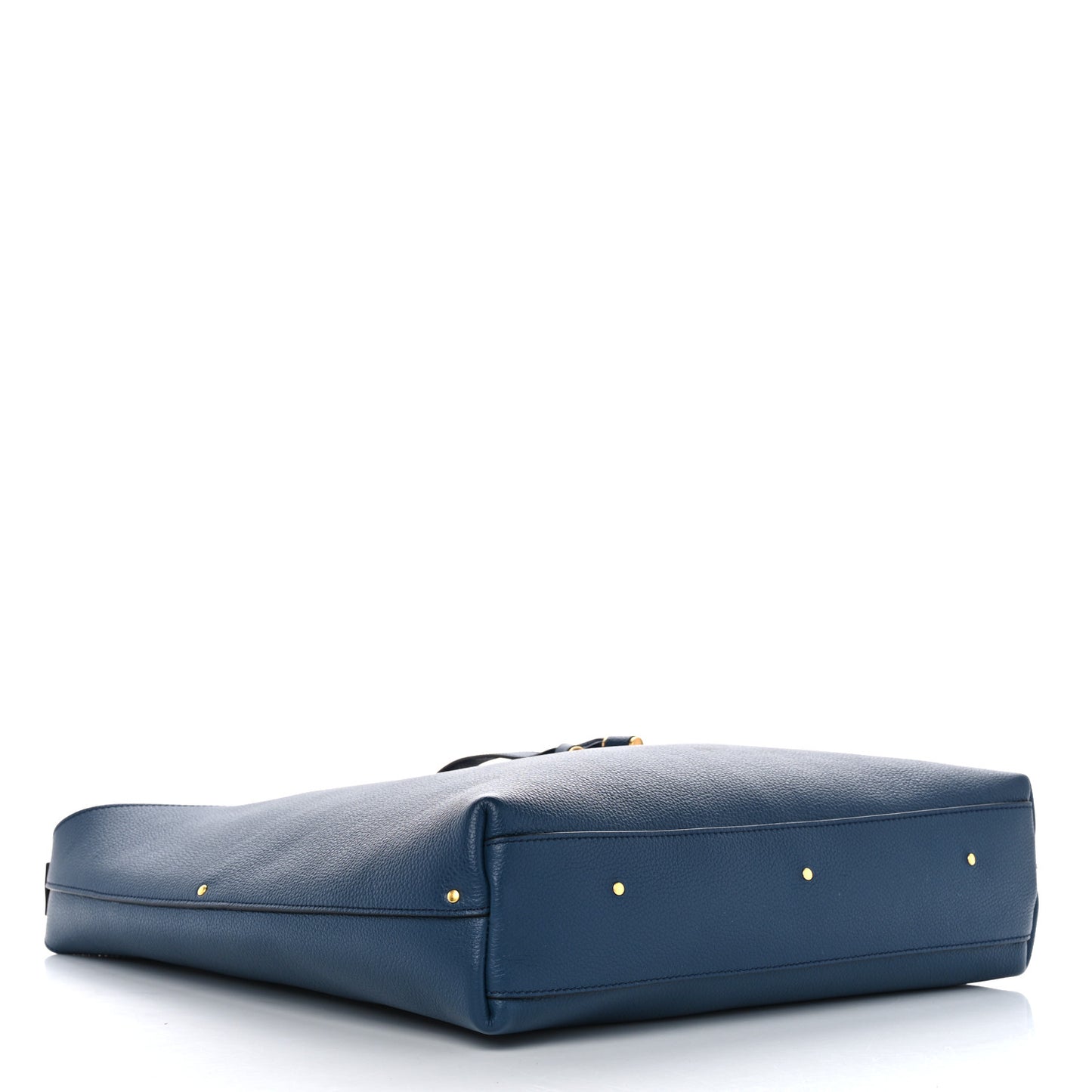 Grained Calfskin Marcie Hobo Tote Navy