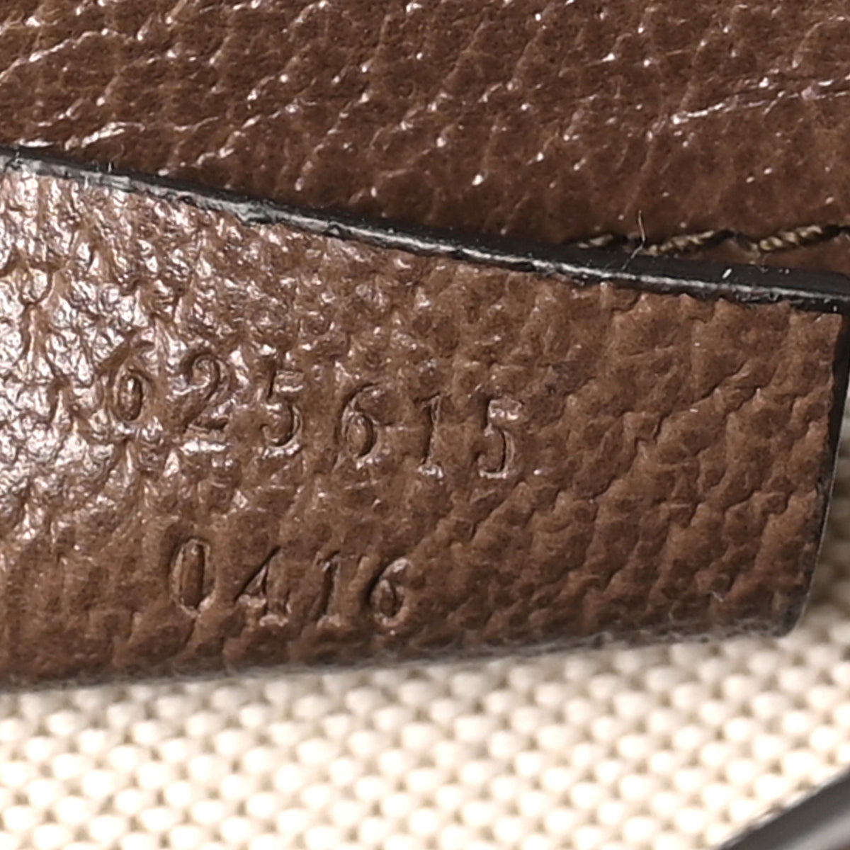 Monogram Jumbo GG Textured Dollar Calfskin Mini Horsebit 1955 Crossbody Bag Camel Ebony New Acero