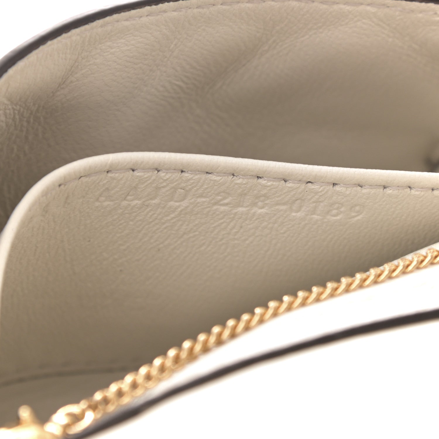 Fendi Nappa Matisse FF Embossed Nano Baguette Charm White 5 of 10